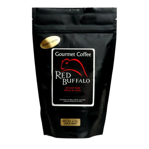커피콩 Red Buffalo Amaretto Decaf Coffee, Ground, 12 ounce