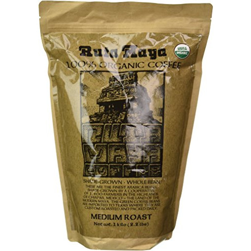 커피콩 Ruta Maya Whole Bean Organic Medium Roast Coffee, 2.2 Pounds