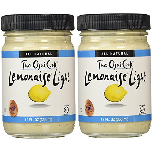 레모네이즈 라이트 355ml × 2병 Lemonaise Light - A Zesty Citrus Mayo - All Natural Light Lemon Mayonnaise For Sandwich Spreads, Dips, and Dressings - 12 Ounce Jar (Pack of 2)