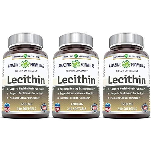 레시틴 Amazing Nutrition Lecithin 1200mg 240 Softgels