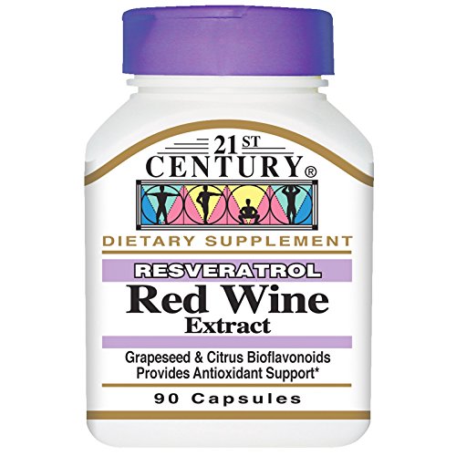 21st Century Resveratrol Red Wine Extract 90 Capsules