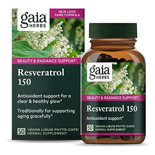Gaia Herbs Resveratrol 150 50 Liquid Phyto-Capsules