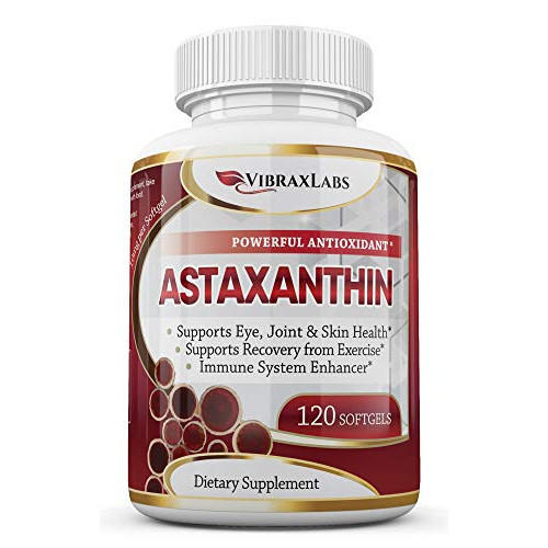 Natural Astaxanthin Supplement/Best Pure Antioxidant from Microalgae Helps 스킨케어 & Eye Arthritic Joints Healthy 에이징 Boosting Energy Strength - 10 mg 120 Non-GMO Softgels