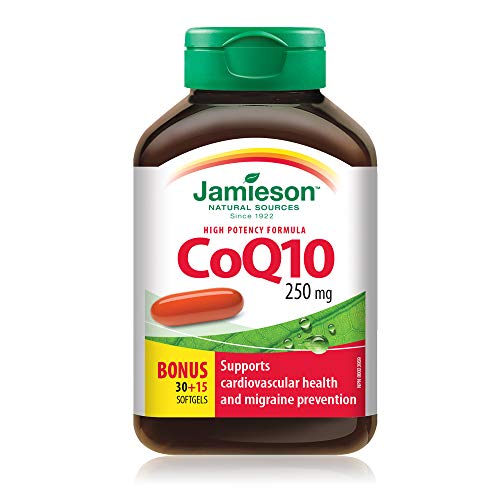 Jamieson CoQ10 250mg High Potency 30+15Sgels