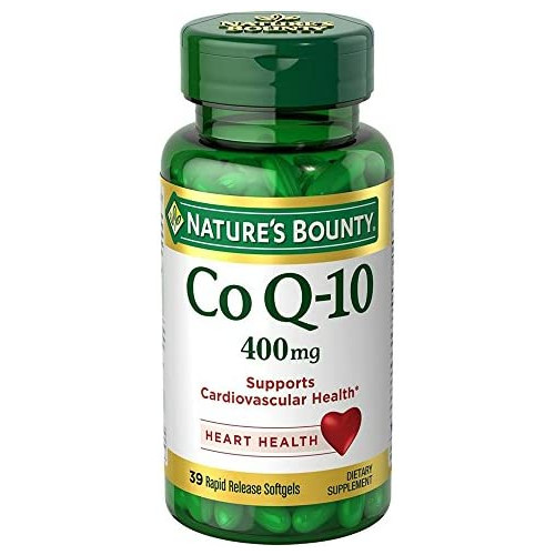 Natures Bounty Cardio Q10 Co Q-10 400 Mg Softgels 78 소프트 Gels 2 Pack