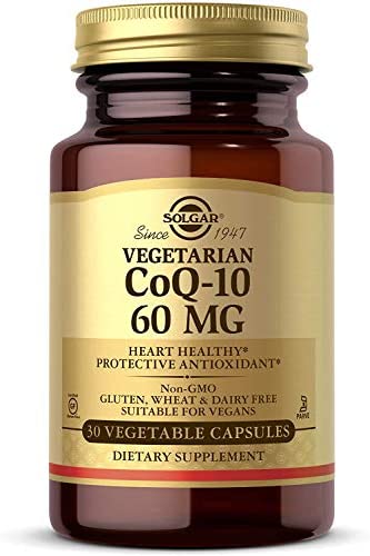 Solgar 베지테리언 CoQ-10 Vegetable Capsules 60 mg Count