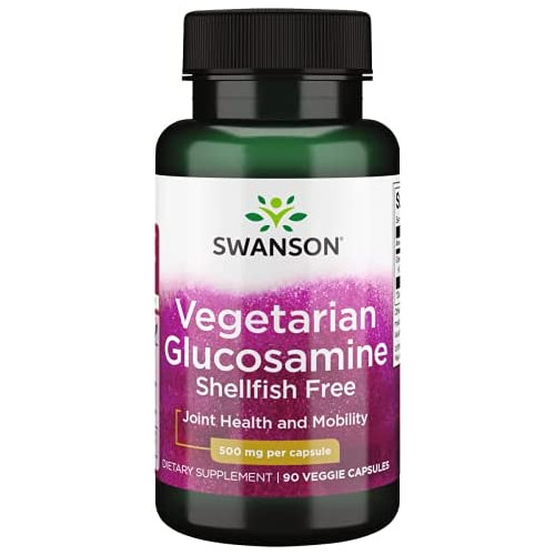 Swanson Vegetarian Glucosamine - Shellfish Free 500 Milligrams 90 Veg Capsules