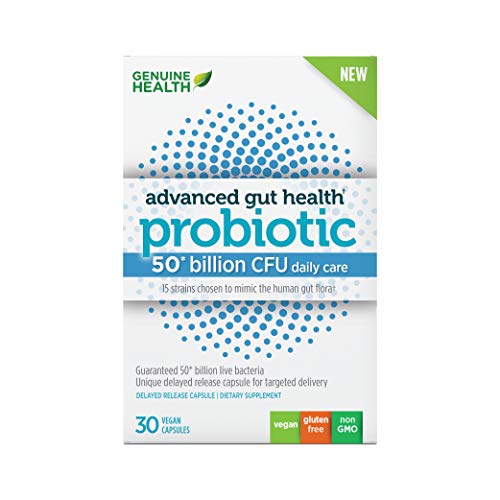Genuine Health Advanced Gut Probiotic 50 billion CFU 30 Capsules