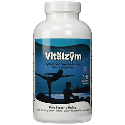 World Nutrition Inc., Vitalzym, Systemic and Digestive Formula, 450 Veggie Caps