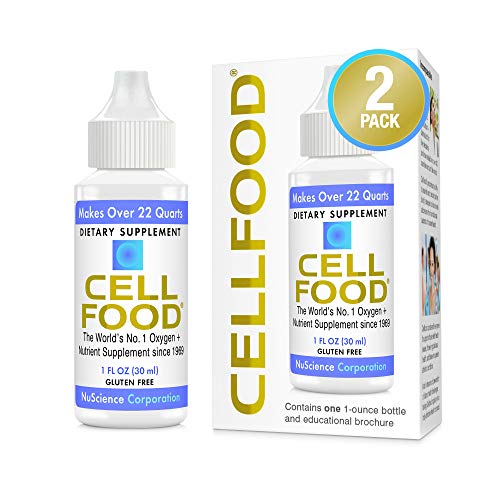 Cellfood 리퀴드 Concentrate 1 oz. 2팩 Original Oxygenating Immune Support Formula Seaweed Sourced Minerals Enzymes Amino Acids Electrolytes Gluten Free NonGMO Certified Kosher