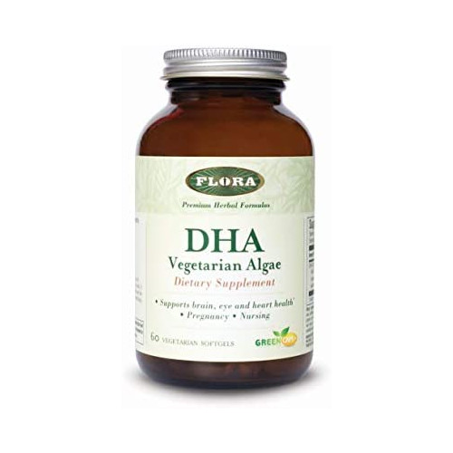 Flora DHA Capsules Vegetarian Algae Green 60 Count