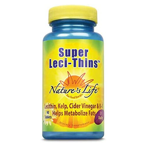 Natures Life Super LeciThins Lechitin Kelp Cider Vinegar & B6 90 Tablets