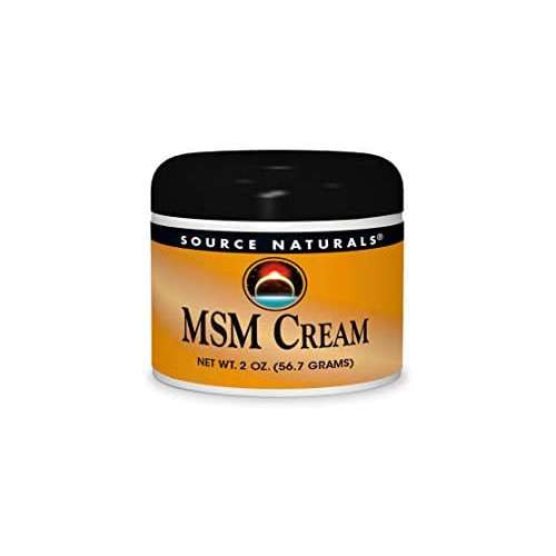 Source Naturals MSM Cream - Contains Vitamin E and Ginkgo - 2 oz