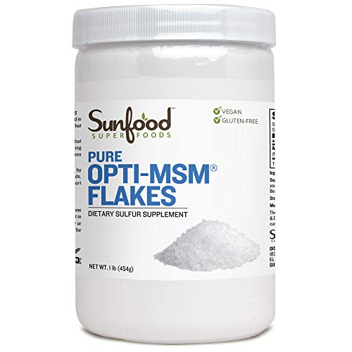 Sunfood Superfoods Pure Opti-MSM Sulfur Flakes. 1 lb Tub