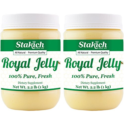 로얄젤리 Stakich Fresh 로얄제리 - 100% Pure All Natural Highest Quality No Additives/Flavors/Preservatives Added 2 KG