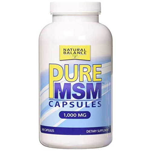 Natural Balance 1000 mg Pure MSM Nutritional Supplement, 1 Pound