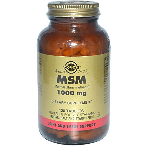 Solgar MSM Methylsulfonylmethane 1000 mg 120 Tablets
