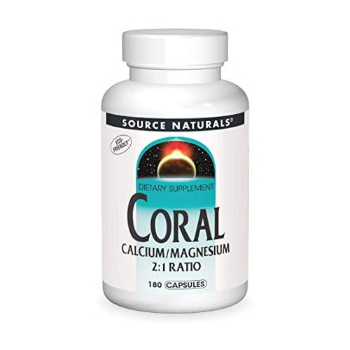 Source Naturals Coral Calcium with Magnesium Capsules, 90 Capsules