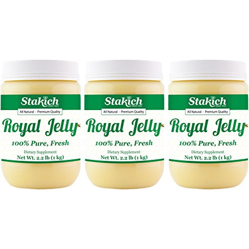 Stakich Fresh Royal Jelly 3 KG 모든 천연 최고 품질-첨가물 향료 방부제 추가 없음