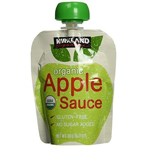 Kirkland Signature - Organic Applesauce - 24 Pouches (Pack of 2)