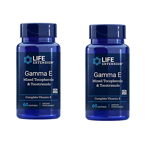 Life Extension Gamma E Mixed Tocopherols & Tocotrienols 60 Softgels (Pack of 2)