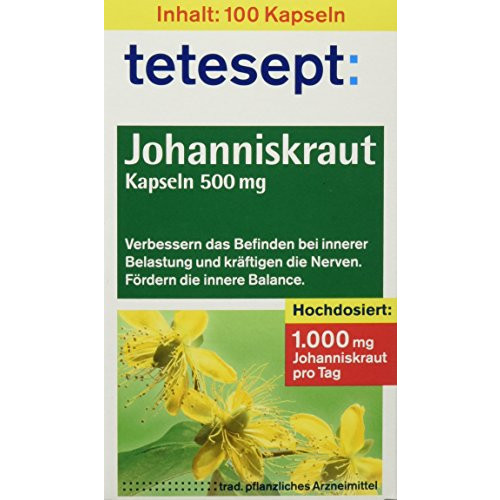 Tetesept Johanniskraut-Kapseln 500 mg 100 Stück