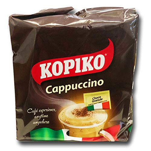 Kopiko Kopiccino Choco Granule - Instant Cappuccino flavor coffee 10 sachets