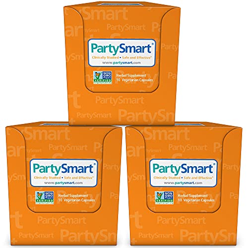 PartySmart Provides Axtioxidants Fun Night Out Better Tomorrow 250 mg 10 Capsules 3 Pack