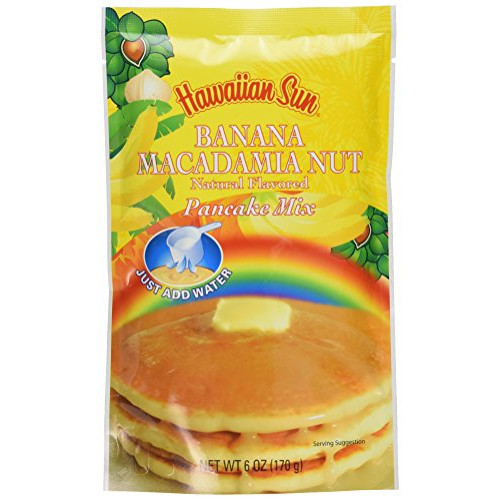 Banana Macadamia Nut Pancake Mix, 6 Ounce by Hawaiian Sun