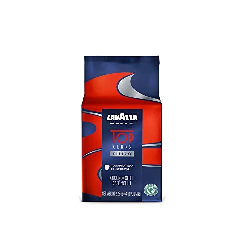 Lavazza Top Class Filtro Ground Coffee Medium Roast 8oz Soft Bag (Pack of 6)