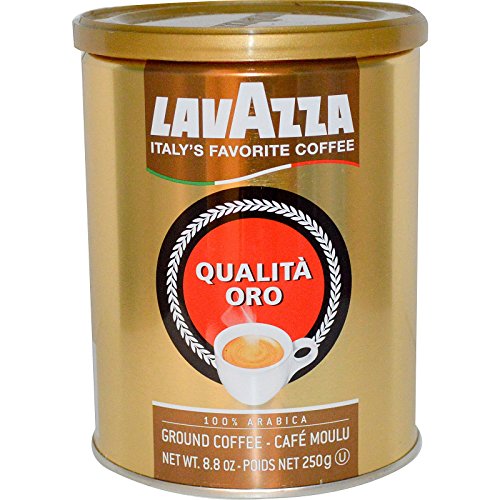 LavAzza Premium Coffees, Qualita Oro, 100% Arabica Ground Coffee Espresso, 8.8 oz (250 g)