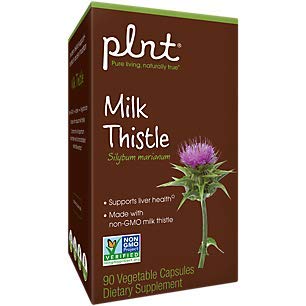 plnt Milk Thistle NonGMO Organic FullSpectrum Milk Thistle Herb Standardized Milk Thistle Extract, Supports Overall Liver Health (90 Vegetarian Capsules)