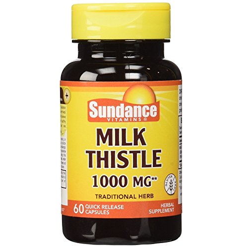 Sundance Vitamins Milk Thistle 1000 mg - 60 Capsules, Pack of 6