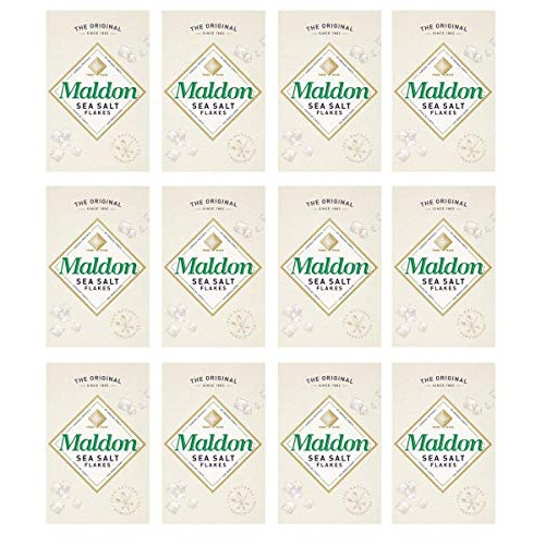 Maldon Sea Salt Flakes, 8.5 ounce Box (Pack of 12)