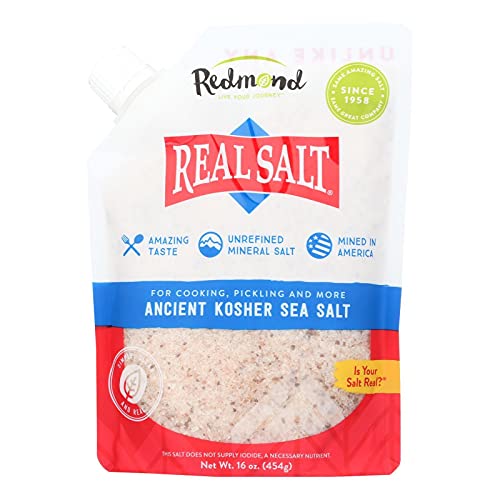 Real Salt Gourmet Kosher Sea Salt - 16 oz - Case of 6