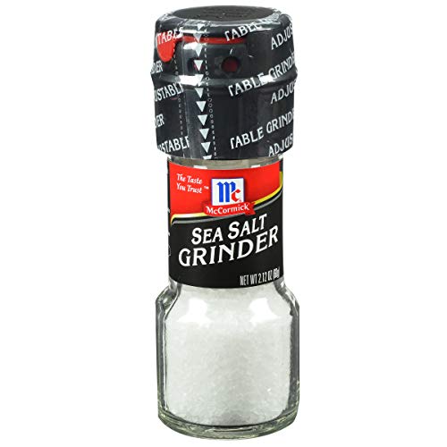 McCormick Sea Salt Grinder, 2.12 Ounce (Pack of 6)