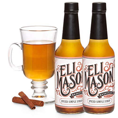 Eli Mason Mint Julep Cocktail Mixer - All-natural Syrup Uses Real Cane Sugar Fresh & Proprietary Blend Bitters Made USA Small Batch Mixes 10 Ounces
