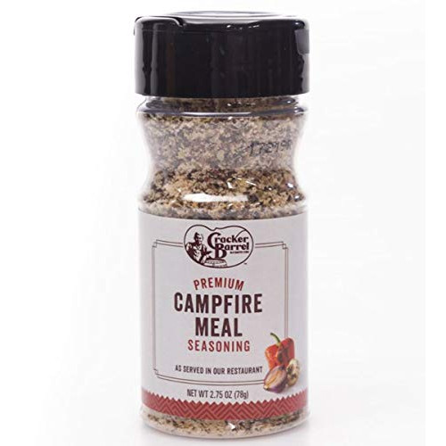Cracker Barrel Campfire Seasoning 2.75 Oz! Premium Campfire Meal Seasoning! Great For Steak, Pork, Chicken, Fish And Vegetables! Special Seasoning Blend On An Ordinary Meal And Make It Extraordinary!