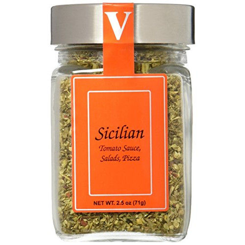 Sicilian Seasoning Blend - 2.5 oz Jar - Victoria Gourmet - Use on pizza, tomato sauce, salads, pasta fagioli - All Natural Ingredients