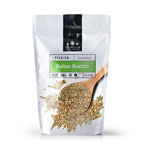The Spice Lab No. 7093 - Italian Rustico Seasoning Spice Rub Blend - 4 Ounce Bag