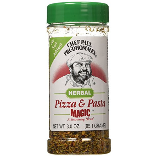 Chef Paul Prudhaommes Pizza & Pasta Magic Seasoning - No Added Salt 3oz Bottle (Pack of 3) Choose Flavor Below