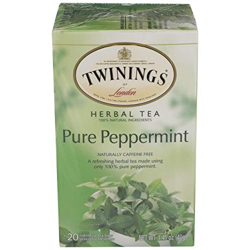 Twinings Pure Peppermint x20 Tea Bags, 40 g