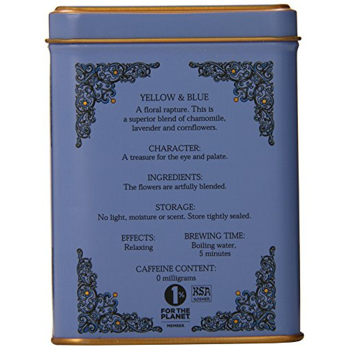 Harney and Sons Yellow and Blue Tea,20 Tea Shachets 0.9oz