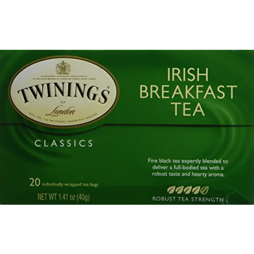 Twinings Tea Breakfast Tea - Irish - Case of 6 - 20 Bags