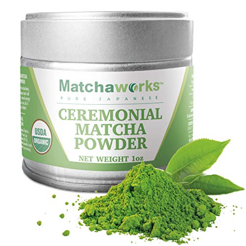Matchaworks Japanese Matcha Green Tea Powder (1 Ounce) I Pure Certified Organic Premium Ceremonial Grade Extract I From Japan - Highest Grade