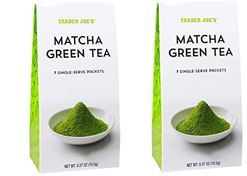 Trader Joeu2019s MATCHA GREEN TEA (2 PACK), SEVEN SINGLE-SERVE PACKETS ANTIOXIDANTS, ENERGY BOOST