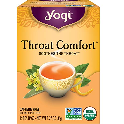 Yogi Tea - Throat Comfort 6팩 Soothes 96 Bags