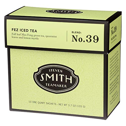 Smith Teamaker 그린 Iced Tea Bags - Fez Tea/Mint 10Count