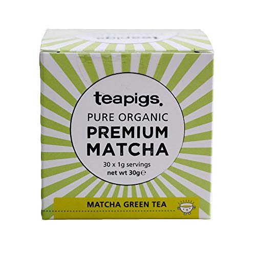 teapigs Organic Matcha Tea Tin, 80 Gram