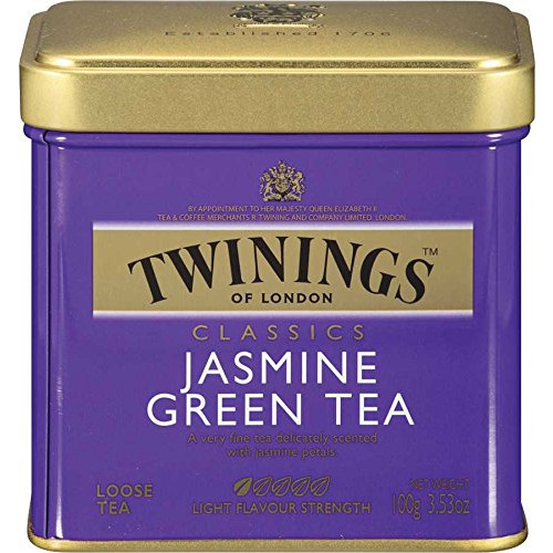 Twinings of London Loose Jasmine Green Tea, 3.53 Ounce Tin
